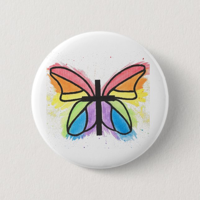 Macaron Rond 5 Cm Inclus de tout le bouton standard (Devant)