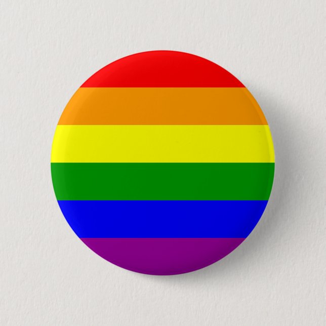 Macaron Rond 5 Cm Indicateur gay pride (Devant)
