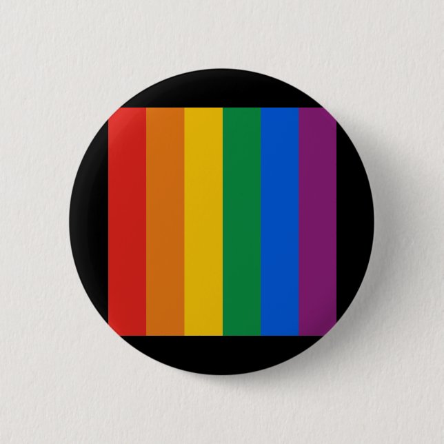 Macaron Rond 5 Cm Indicateur gay pride (Devant)