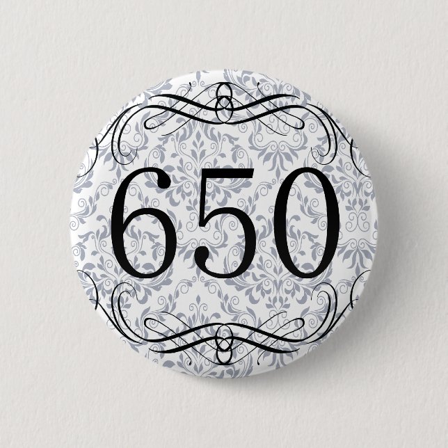 Macaron Rond 5 Cm Indicatif régional 650 (Devant)