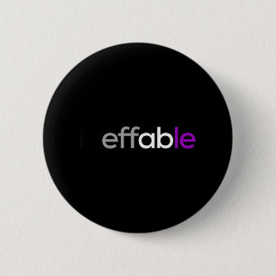 Macaron Rond 5 Cm Ineffable. Drôle de Fierté Auale, Lgbtq Ace, Lgbt