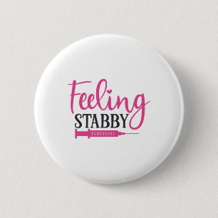 Macaron Rond 5 Cm Infirmière Cadeau Feed Stabby Infirmière