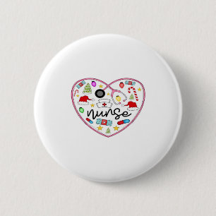 Macaron Rond 5 Cm Infirmière cœur, T-Shirt oversize Halloween