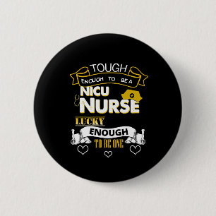 Macaron Rond 5 Cm Infirmière Cute NICU Soins néonatals Préémentiels 