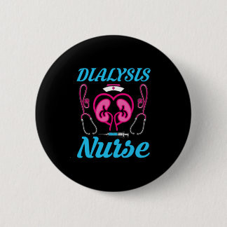 Macaron Rond 5 Cm Infirmière de dialyse