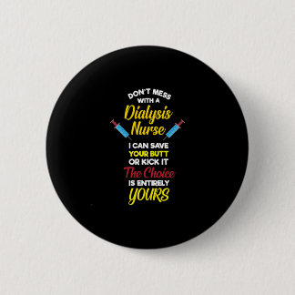 Macaron Rond 5 Cm Infirmière de dialyse