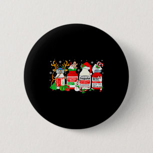 Macaron Rond 5 Cm Infirmière de Noël Mocha à la menthe poivrée Profo