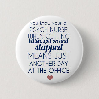 Macaron Rond 5 Cm Infirmière de Psych