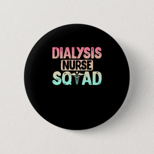 Macaron Rond 5 Cm Infirmière dialyse Squad Cute Dialyse Infirmière R