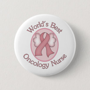 Macaron Rond 5 Cm Infirmière en oncologie