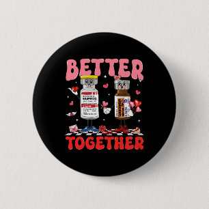 Macaron Rond 5 Cm Infirmière ensemble pour la Saint-Valentin Arc Ros