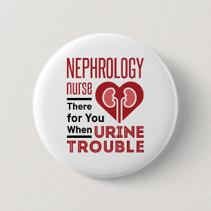 Macaron Rond 5 Cm Infirmière Néphrologie Là Pour Vous Quand Trouble 