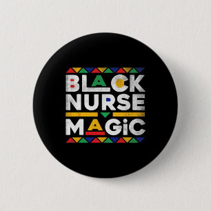 Macaron Rond 5 Cm Infirmière noire Mélanine Afro Africaine Infirmièr