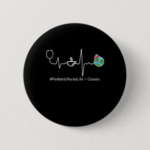 Macaron Rond 5 Cm Infirmière pédiatrique Vie Docteur Profession Offr