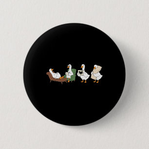 Macaron Rond 5 Cm Infirmière Psy en Canard Boiteux Santé Mentale Psy