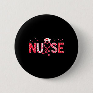Macaron Rond 5 Cm Infirmière Saint-Valentin Valentine Er Icu Nicu In