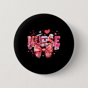 Macaron Rond 5 Cm Infirmière Saint-Valentin Valentine Er Icu Nicu In