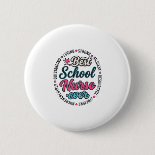Macaron Rond 5 Cm Infirmière scolaire Ever Vintage Engraving Shirt D