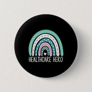 Macaron Rond 5 Cm Infirmière Travailleur en santé Héros Assistant Mé