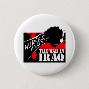 Macaron Rond 5 Cm Infirmières contre la guerre en Irak