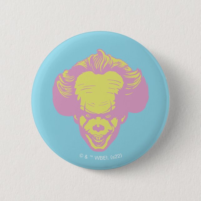 Macaron Rond 5 Cm informatique | Motif principal Pennywise Pastel (Devant)