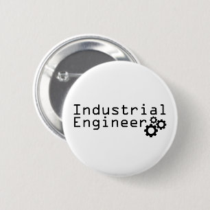 Macaron Rond 5 Cm Ingénierie industrielle Ingénieur drôle