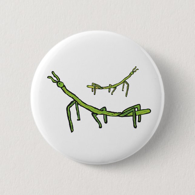 Macaron Rond 5 Cm Insecte à bâtonnet (Devant)