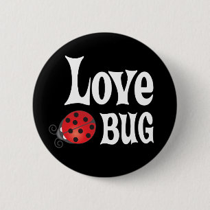 Macaron Rond 5 Cm Insecte d'amour - coccinelle
