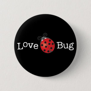 Macaron Rond 5 Cm Insecte d'amour - coccinelle