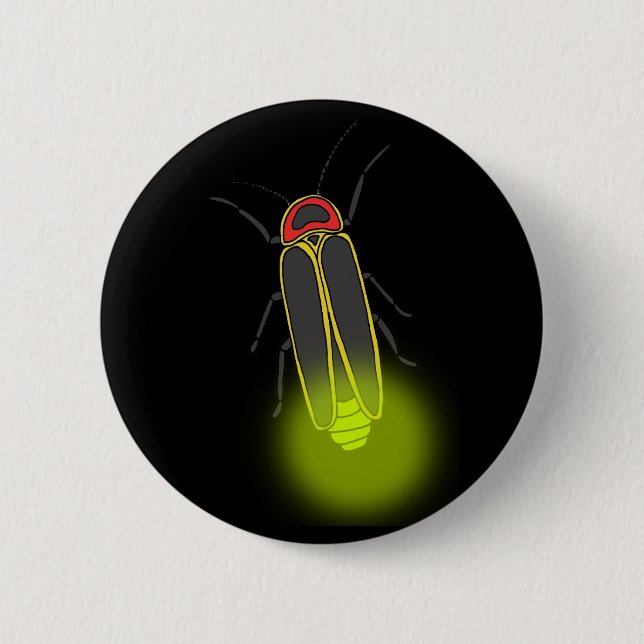 Macaron Rond 5 Cm insecte de foudre allumé (Devant)