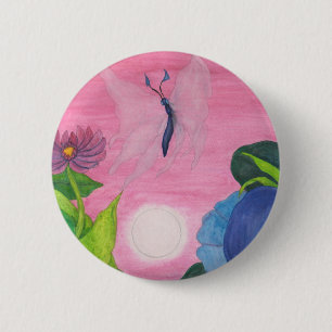 Macaron Rond 5 Cm Insecter Papillon Transformation Peinture