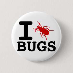 Macaron Rond 5 Cm Insectes du coeur I