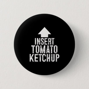 Macaron Rond 5 Cm Insérer la flèche pointant Halloween Ketchup de to
