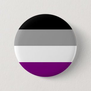 Macaron Rond 5 Cm Insigne asexuel de drapeau