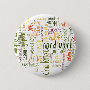 Macaron Rond 5 Cm Insigne/bouton de motivation des mots #2