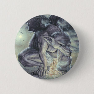 Macaron Rond 5 Cm Insigne/bouton de vigile de dessus de toit