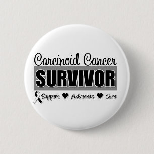 Macaron Rond 5 Cm Insigne carcinoïde de survivant de Cancer