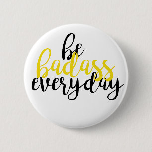 Macaron Rond 5 Cm Insigne de Badass
