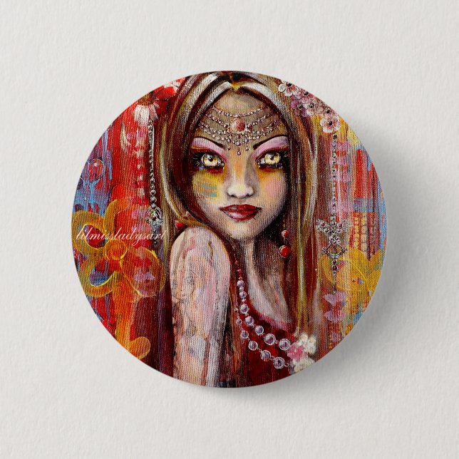 Macaron Rond 5 Cm Insigne de bouton (Devant)