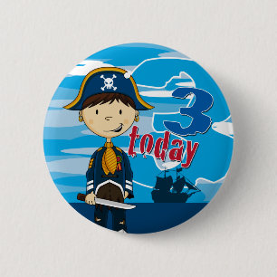 Macaron Rond 5 Cm Insigne de bouton d'anniversaire de scène de