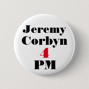Macaron Rond 5 Cm Insigne de bouton "de 16h de Jeremy Corbyn"