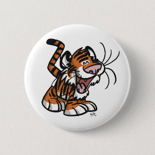 Macaron Rond 5 Cm Insigne de bouton de Lil'Tiger