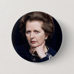Macaron Rond 5 Cm Insigne de bouton de Margaret Thatcher