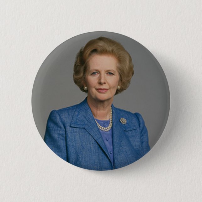 Macaron Rond 5 Cm Insigne de bouton de Margaret Thatcher (Devant)