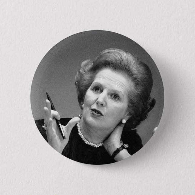 Macaron Rond 5 Cm Insigne de bouton de Margaret Thatcher (Devant)