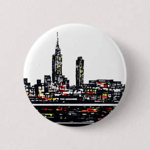 Macaron Rond 5 Cm Insigne de bouton de New York