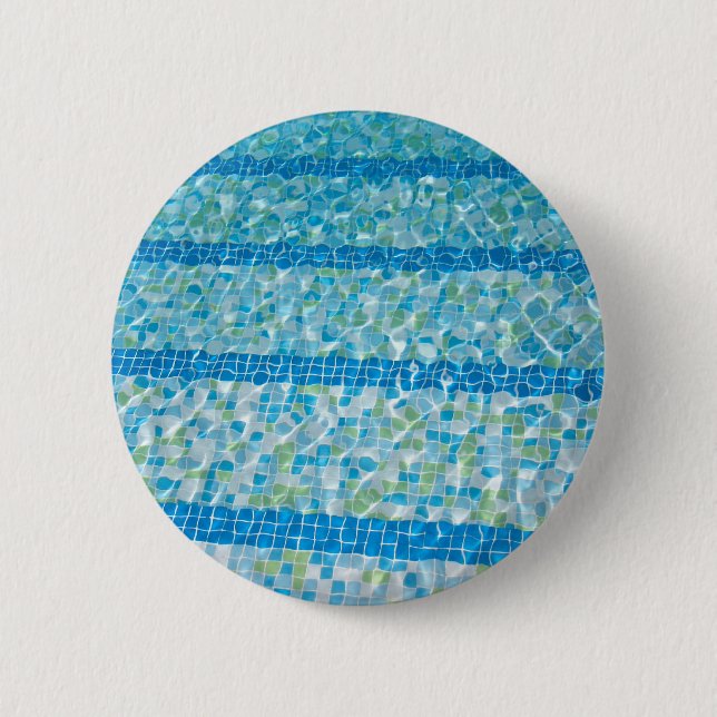 Macaron Rond 5 Cm Insigne de bouton de piscine (Devant)