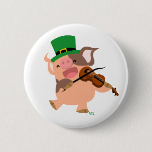 Macaron Rond 5 Cm Insigne de bouton de porc de violoniste du jour de
