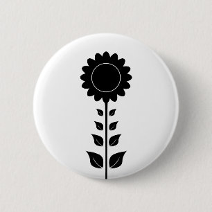 Macaron Rond 5 Cm Insigne de bouton de tournesol