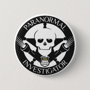 Macaron Rond 5 Cm Insigne de bouton d'investigateur de Pranormal